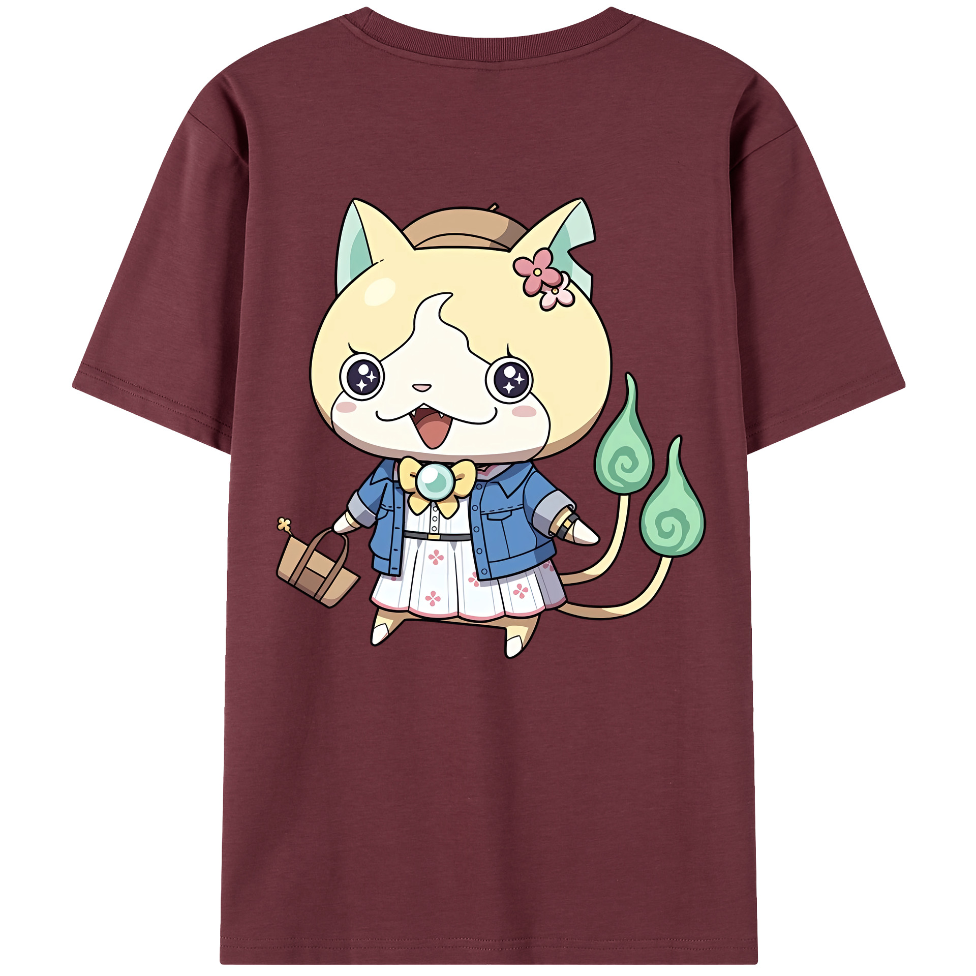 （画像用） 妖怪ウォッチ Yo-kai Watch 綿100％半袖Tシャツ（背面プリント）